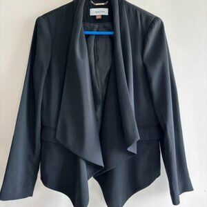 Calvin Klein Women's Black Open-Front Blazer Black size US 6